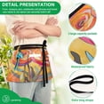 thumbnail image 4 of Yayeee Waist Apron with Pockets for Cooking Waterproof Half Server Aprons, Purple Abstract Floral, 4 of 7