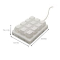 thumbnail image 2 of Maoww Keyboard K12 Wire Numpad Multimedia User-Defined Keypad Multifunctional Universal Comfortable Touch Desktop Computer Red Switch Brown Switch, 2 of 6