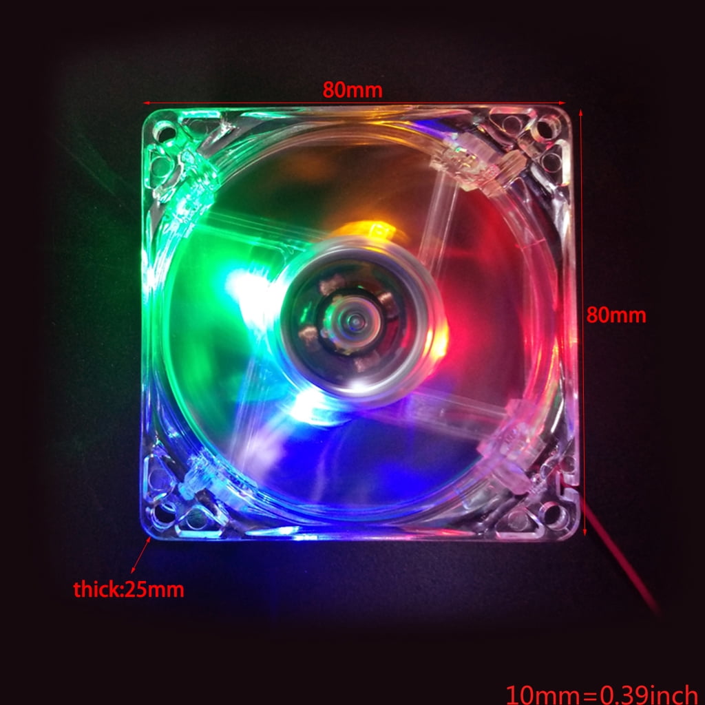 80mm PC Fans Colorful Computer for Case Fans for Desktops