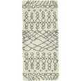 thumbnail image 1 of Unique Loom Rabat Shag Nomad Design Rug 2' 7 x 6' Runner Ivory/Gray, 1 of 1