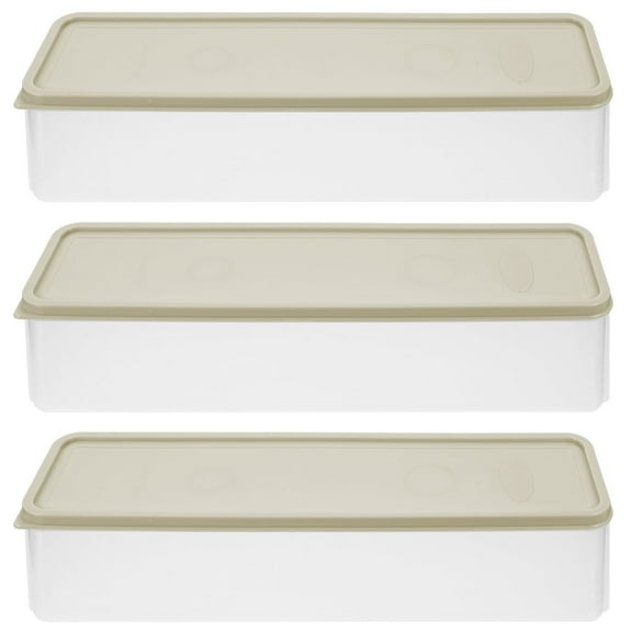 RENACLIPY Pasta Containers, Airtight and Space-Saving Green PP for Home 3Pcs