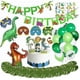 thumbnail image 2 of Dinosaur Birthday Decoration Set, Happy Birthday Garland And Large Dinosaur Foil Balloons With Cake Topper, Confetti Balloons For Dinosaur Party Decor, 2 of 5