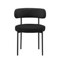 thumbnail image 2 of Pemberley Row Boucle Fabric Black Dining Chairs Rectangular Medium Firm 30" x 22" x 21" Unassembled, 2 of 3