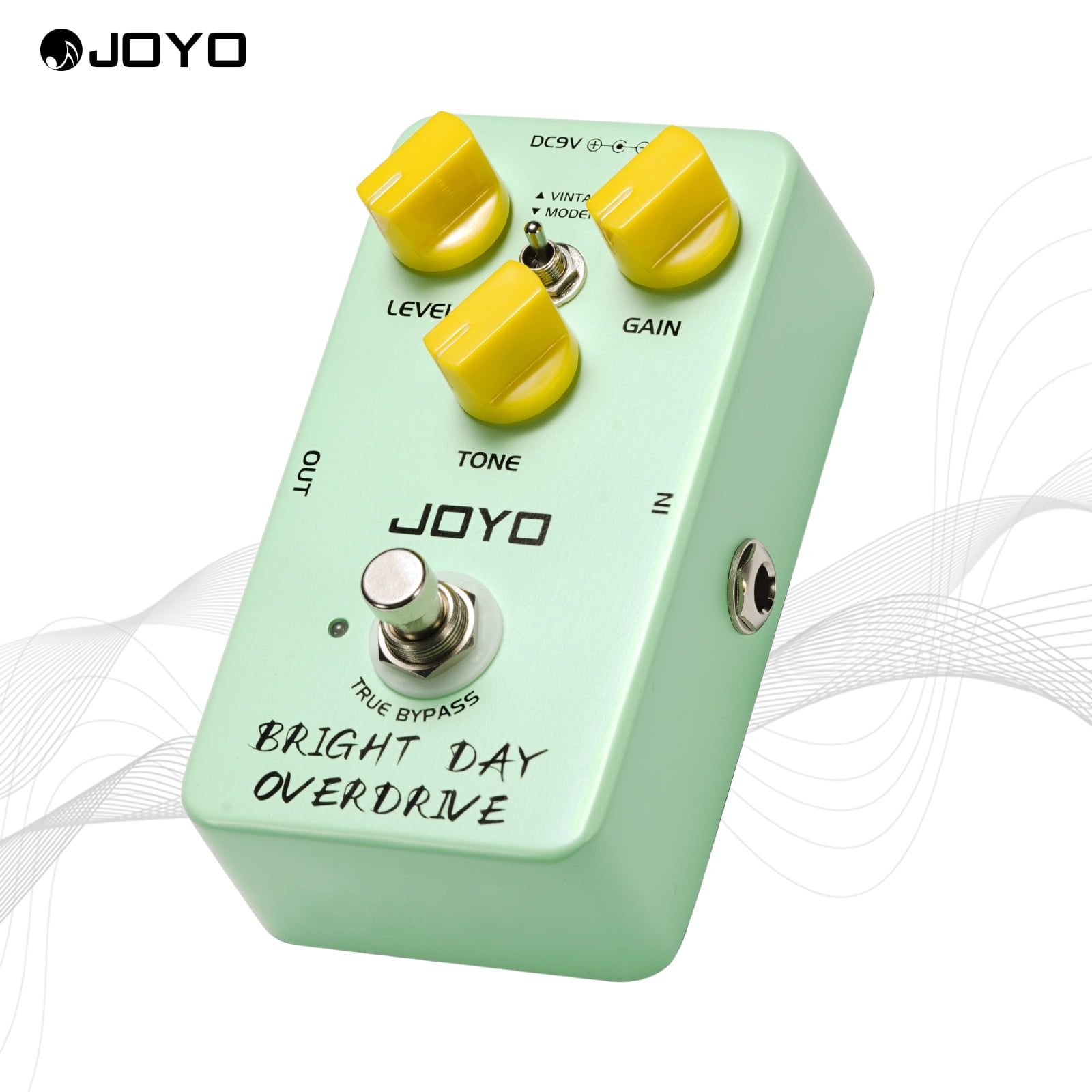 JOYO JF-25 Overdrive Pedal with Modern/Retro Tone High Gain for Electric Guitar Bass