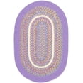 thumbnail image 1 of Purple Rug Braided Textured Design, 7-Foot by 9-Foot Oval Soft Kids/Nursery Carpet, 1 of 1