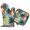 Multicolor 4, variant on CURLYOOT Tropical Leaf Summer Flower Oven Mitts and Pot Holders 2 pcs Set, Decorative Kitchen Gloves Hot Pads Washable Oven Glove for Cooking Baking