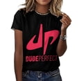 thumbnail image 5 of Dude Perfect T-Shirts for Women, Fasion Oversize Short Sleeve Shirts, Casual 3D Print Tee, S-6XL, 5 of 9