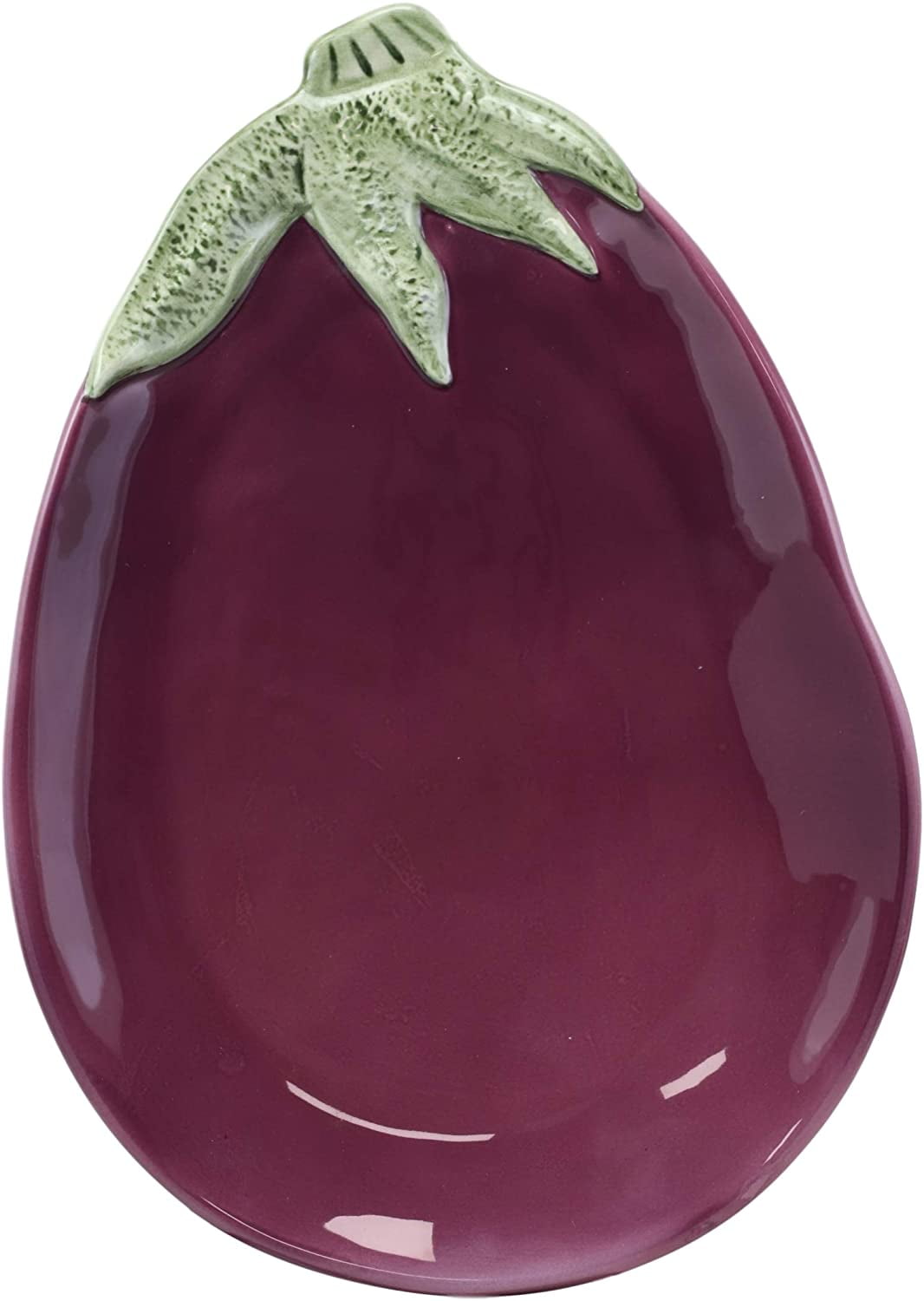 Large Eggplant Collectible Vegetable Ceramic Plate