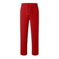 thumbnail image 5 of GBSYEWXS Child Boys Casual Pants Size 7-8 Years Outdoor Solid Color Comfortable Straight-Leg Red Trousers, 5 of 5