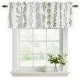 thumbnail image 2 of 2 Pack Valances for Windows, Sage Green Botanical Window Valances for Living Room/Bedroom/Bathroom, Modern Farmhouse Tropical Leaves Light Filtering Kitchen Curtain Valance 54"W x18" L, 2 of 9