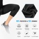 thumbnail image 2 of TFixol Pantalones ajustados de una pierna para hombre, mallas 3/4, capa base atlética, 2 of 8