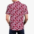 thumbnail image 5 of Rocae Rose Flowers for Men's Short Sleeve Polo Shirt, Quick Drying Performance Moisture Wicking Sports Men's Golf Shirt X-Large, 5 of 9