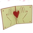thumbnail image 1 of FUTUREORYY 1Set Red 3D Heart Greeting Card Mothers Day Products for Women, 1 of 8