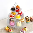 thumbnail image 2 of Juego de 11 soportes de metal plateado para tartas, mesa de postre para fiestas, soporte para cupcakes y juegos de exhibición de mesa de dulces para bodas, celebraciones de cumpleaños, 2 of 4