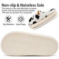 thumbnail image 5 of Ecetana Fuzzy Slippers for Women Cute Cow House Slippers Non-Slip Home Shoes with Memory Foam, 5 of 7