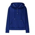 thumbnail image 4 of Plaid Zip up Hoodies for Women, Oversized Hooded Jackets, Fall/Winter Casual Blouses, 4 of 6