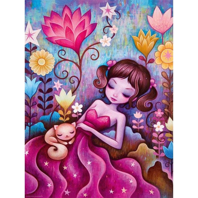 Hilo bordado punto de cruz completo 11CT algodón DIY Elf Girl Printed (50x70cm) Hugtrwg Para estrenar
