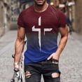 thumbnail image 6 of JDEFEG T Shirts for Men Regular-Fit Mens Fashion Casual Short Sleeve Pullover T Shirt Printed Top Big and Tall Sweatshirts for Men Gym Active T Shirt Size Xxl, 6 of 6
