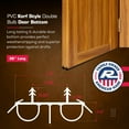 thumbnail image 6 of Randall Manufacturing Kerf Slide-In Double Bulb Door Bottom Seal, Weatherstrip Draft Protection, Brown, 36", 6 of 8