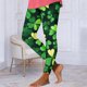 thumbnail image 1 of TaTaai Women's St. Patrick's Day All Over Print Yoga Pants High Waist Tight Leggings Long Casual Lounge Bottoms Non See Through Compression Fit Gift, 1 of 6