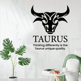 thumbnail image 2 of Taurus Sign Horoscope Zodiac Earth Sign Thinking Differently Is The Taurus Unique QualityVinyl Room Wall Decal Sticker Wall Decor Design Kids Adults Girls Boy Bedroom Wall Decor Size (40x24 inch), 2 of 3