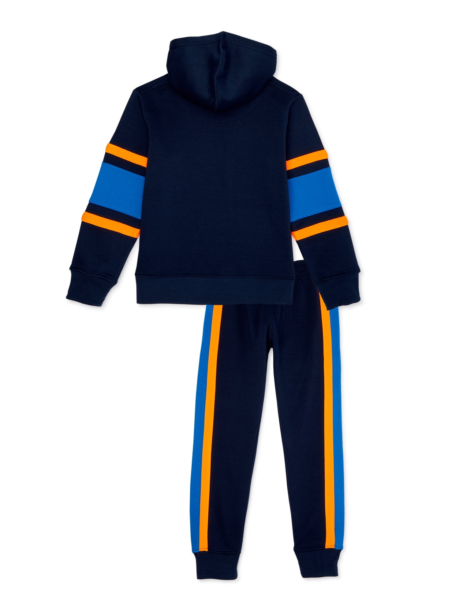 boys orange sweatsuit