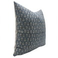 thumbnail image 3 of Fabdivine Block Print Throw Pillow Cover, 20x20 Inch Thick Linen Outdoor Cushion Cover, Floral Print Boho Design Dark Blue Pillow Cover for Sofa and Couch, 3 of 5