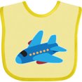 thumbnail image 3 of Inktastic Jet Airplane Childs Plane Boys or Girls Baby Bib, 3 of 4