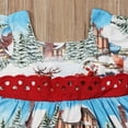 thumbnail image 6 of Qiylii Baby Girl Dress Flared Sleeve Square Collar Christmas Ruffles Dress, 6 of 6