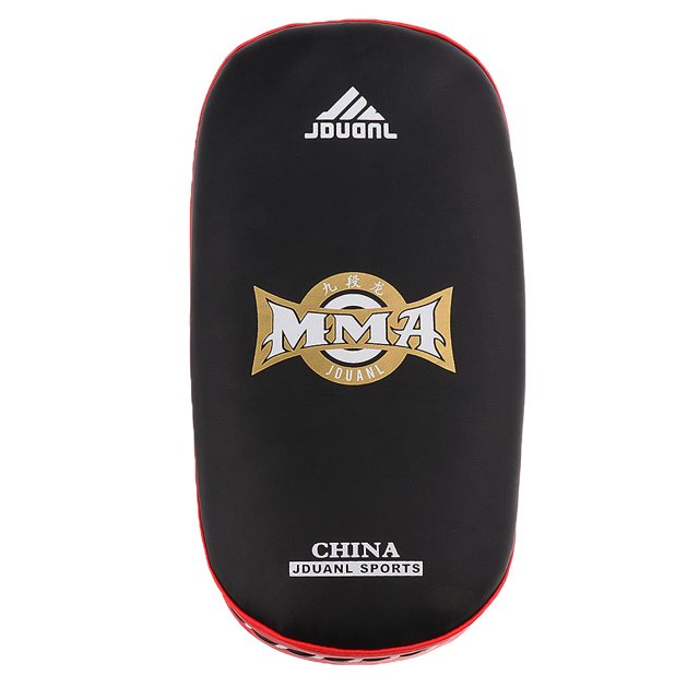 Alomohadilla de Espuma de Pierna de Boxeo de MMA Soledad Negro Rojo Escudo pateando