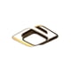 thumbnail image 1 of Luz Geométrica Moderna Metal De Moda Modos De Luz Ajustables Duros Duraderos 21W 85-265V Luz Led De Techo Cuadrada Práctica Negra Para Entrada Pasillo Balcón Vogacara HA015953-00, 1 of 6