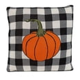 thumbnail image 3 of Parkland Collection Pumpyking Transitional Orange Throw Pillow, 3 of 5
