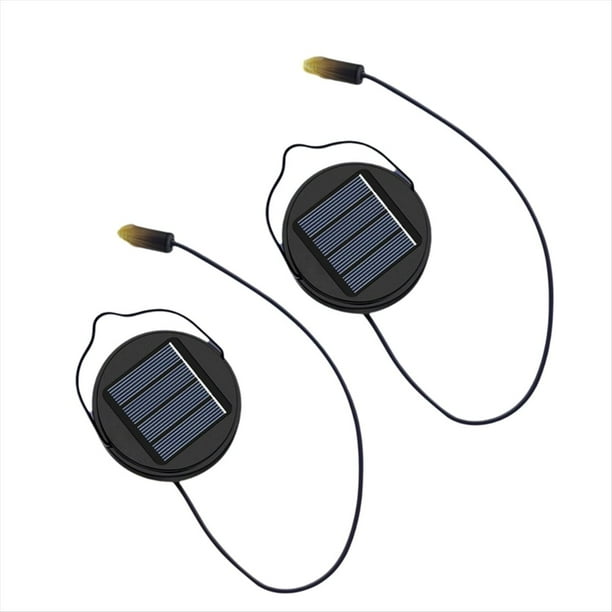 Paquete de 2 Luces Solares de Repuesto de 600 MAh para Exteriores, Resistentes Al Agua, para Jardín, Patio y Regalos de Cumpleaños.