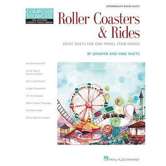 Roller Coasters & Rides: Eight Duets for 1 Piano, 4 Hand