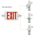 thumbnail image 3 of SPECTSUN 4 Packs Red&Green Led Exit Sign with Emergency Lights & Battery Backup Operated Powered Exit Lights Exit only Sign-UL Listed 120-277VAC Fire Exit Signs Lighting., 3 of 5