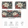 thumbnail image 2 of Yayeee Pillowcase Queen Size Set of 2 Satin Wrinkle Resistant Pillow Case, White Christmas Leaves, 2 of 8