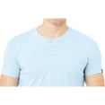 thumbnail image 3 of X RAY JEANS Mens Basic Henley Neck Short Sleeve T-Shirt, Light Blue, 3XL, 3 of 3