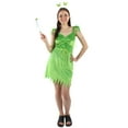 thumbnail image 4 of HPO Adult Women's Green Color Fairy Costume, Synthetic Fabric Costume (Large), 4 of 5