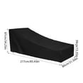 thumbnail image 3 of Sinyiin Chaise Lounge Cover Waterproof Lounge Chair Recliner Protective Cover, 3 of 12