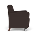 thumbnail image 4 of Lesro Ravenna Lounge Reception Guest Chair in Brown, 4 of 8