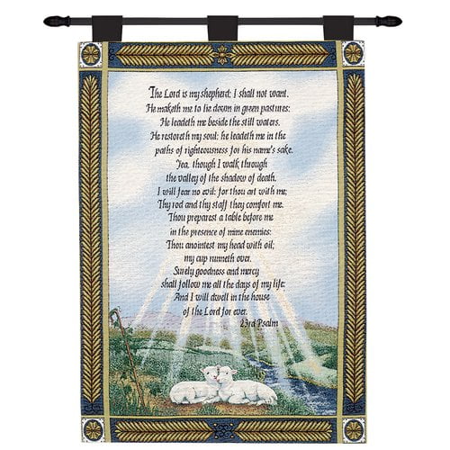 Manual Woodworkers & Weavers HWT23P 26 x 36 in. 23rd Psalm Wall Hanging