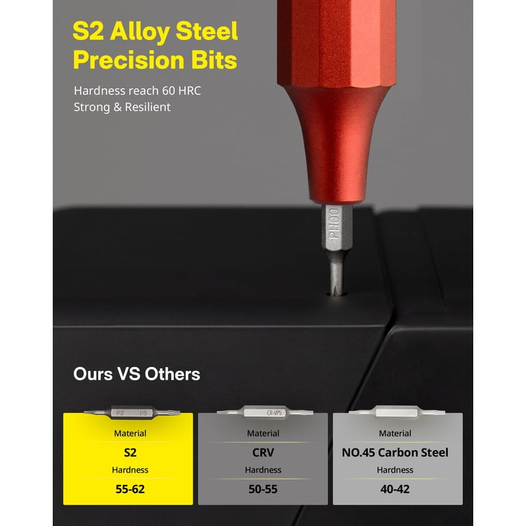 HOTO 24-in-1 Precision Screwdriver Pen, Red photo 2