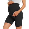 thumbnail image 4 of Pantalones cortos de maternidad BONVIGOR Over The Belly-5 Biker Workout Yoga, 4 of 6