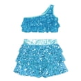 thumbnail image 5 of ATOGUTA Kids Clothes Girls Outfits Sets Summer Summer Clothing Sets Tank Tops and Skirt Cute 2 Piece Outfits Light Blue, Size 2T-13, 5 of 5