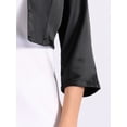 thumbnail image 5 of DARING DIVA Women's Satin Cardigan 3/4 Sleeve Cropped Work Bolero Shrug XS Black, 5 of 5