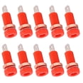 thumbnail image 2 of HUGFEGWE 10PCS 4mm Banana Jack Socket Female, Connector Panel for Electronic Instrument (Red) CA919-123363, 2 of 9