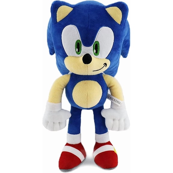 Sonic Cute Plush Toys, 10-12 inch Soft and Cuddly Stuffed Purr-ific Plush Toy (Sonic)