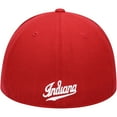 thumbnail image 4 of Men's Top of the World Crimson Indiana Hoosiers Team Color Fitted Hat, 4 of 4