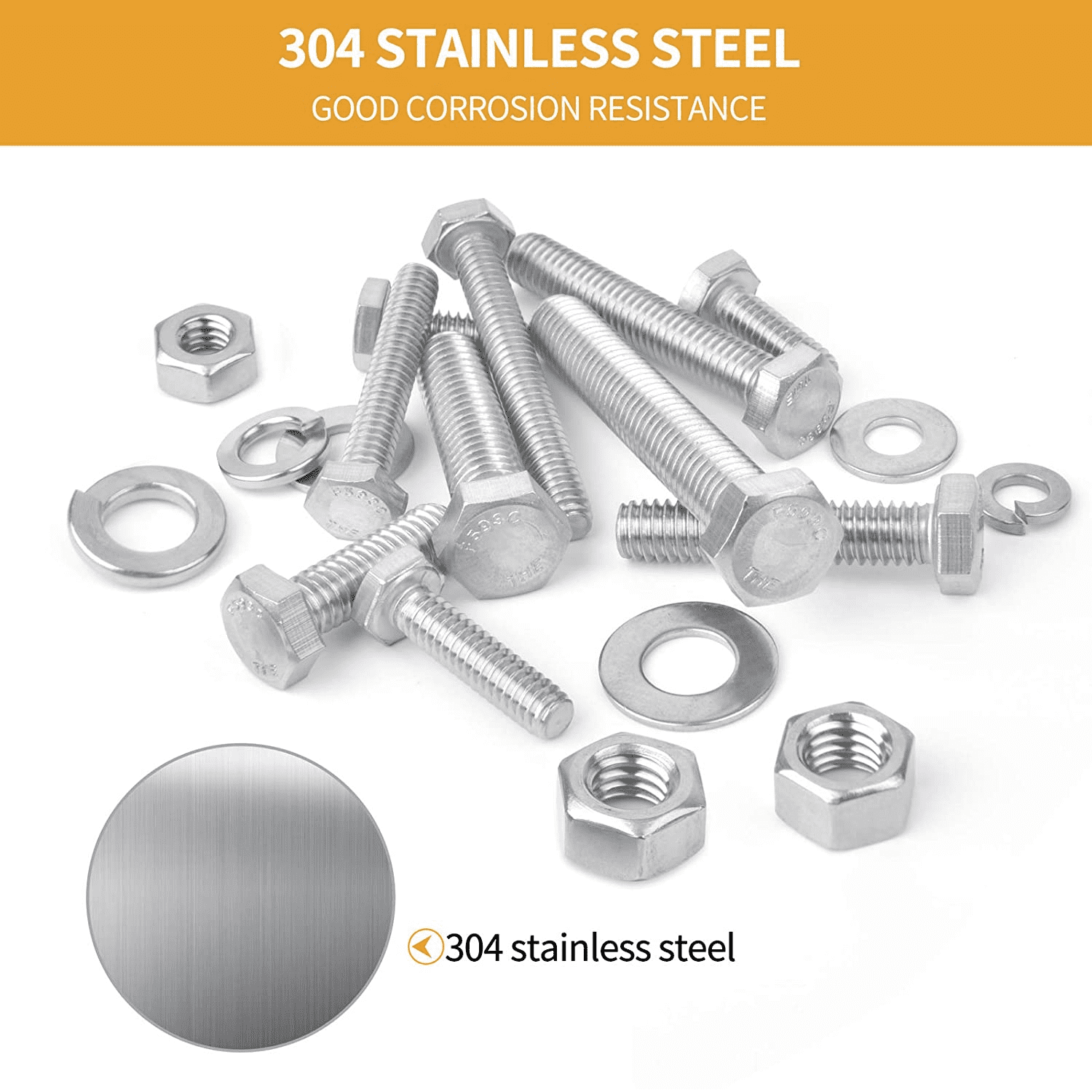 VIGRUE M2-M3-M4-1080PCS Stainless Steel Screws and Nuts, 1080 Pcs Hex Socket Head Cap, Silver