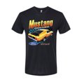 thumbnail image 2 of Wild Bobby Ford Yellow Mustang Horsepower Cars and Trucks Men Premium Tri Blend Tee, True Black, Large, 2 of 6